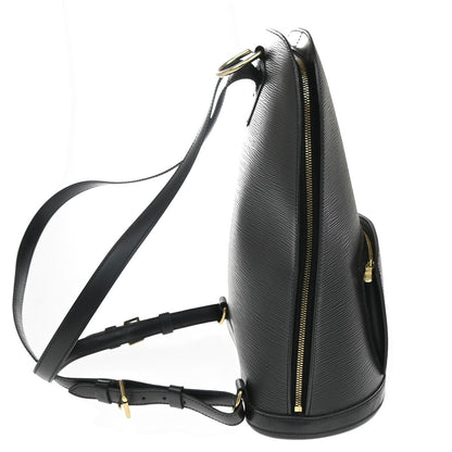 Louis Vuitton Black Leather Gobelins Backpack