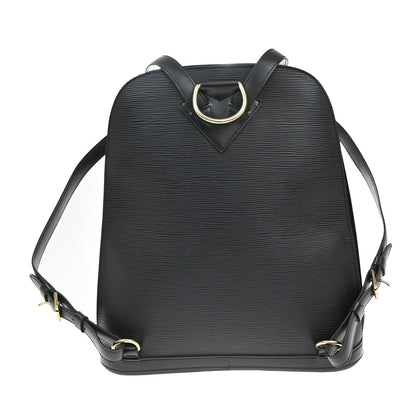 Louis Vuitton Black Leather Gobelins Backpack