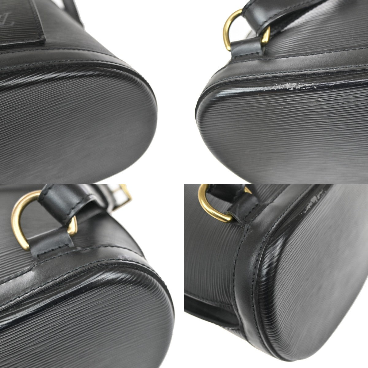 Louis Vuitton Black Leather Gobelins Backpack
