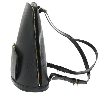 Louis Vuitton Black Leather Gobelins Backpack