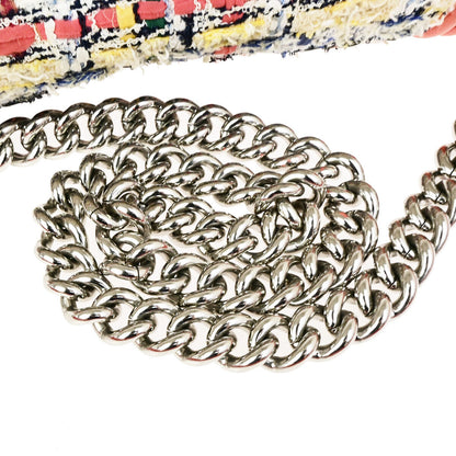 Chanel Orange Tweed Boy Flap Bag