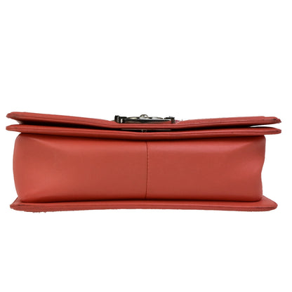 Chanel Orange Tweed Boy Flap Bag