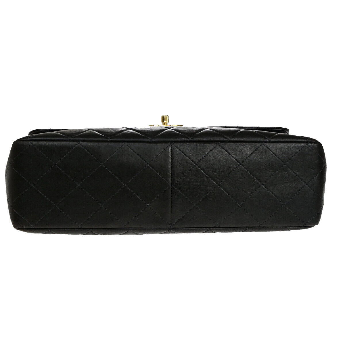 Chanel Black Leather Vintage Square Flap Bag