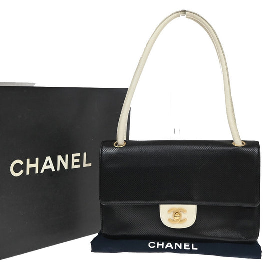 Chanel Black Leather Vintage Flap Bag