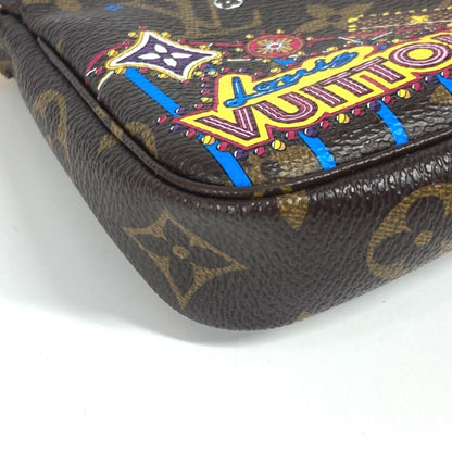 Louis Vuitton Brown Canvas Mini Pochette Accessoires