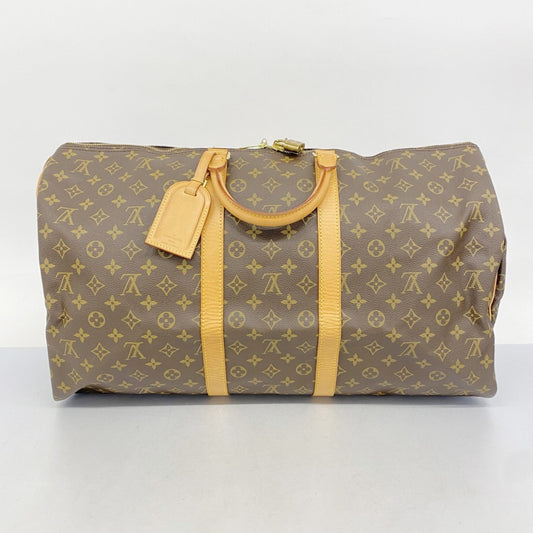 Louis Vuitton Brown Canvas Keepall 55