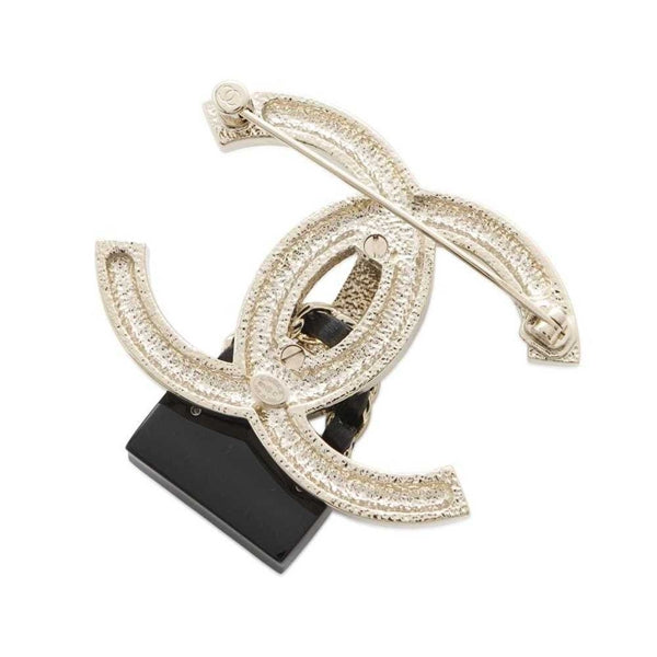 Chanel Gold Gold Plated Coco Mark