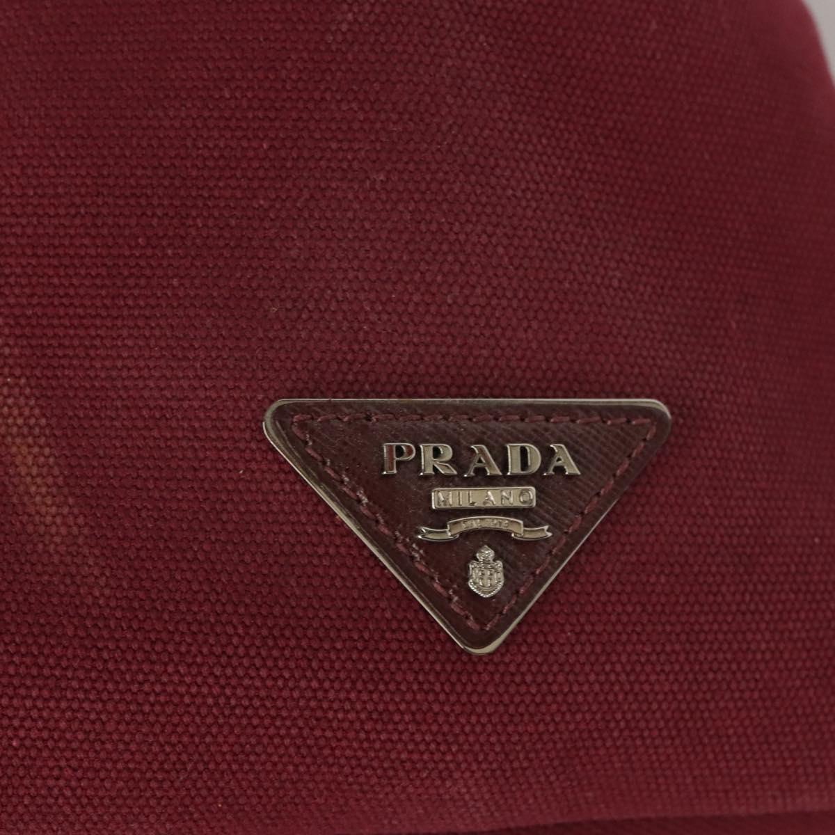 Prada Red Canvas Canapa