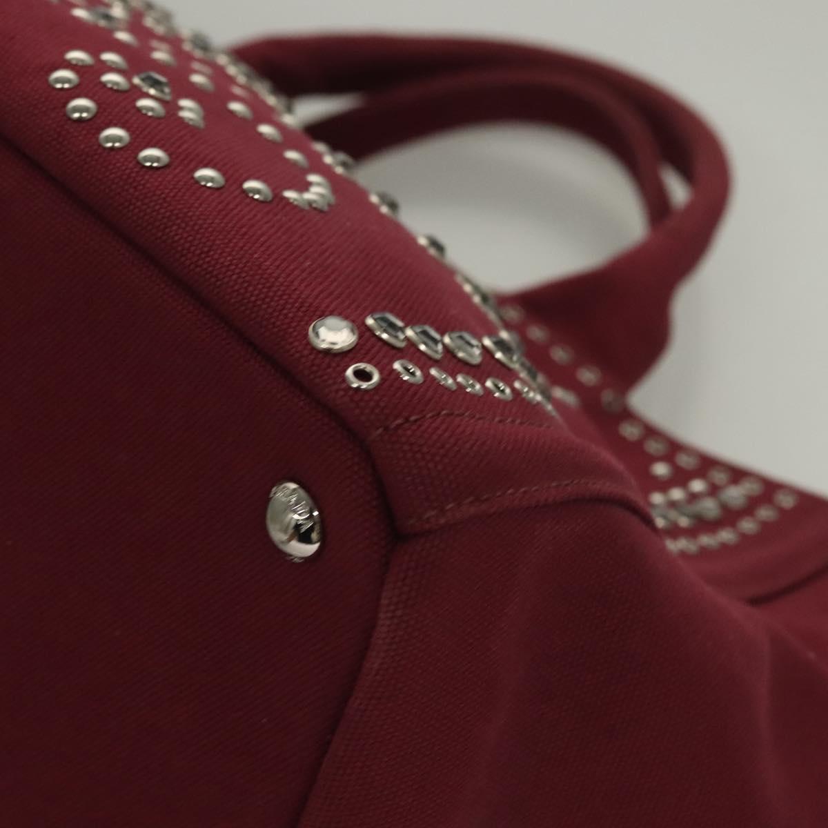 Prada Red Canvas Canapa