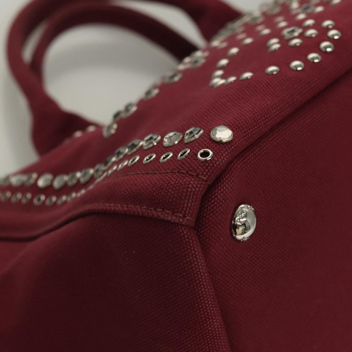 Prada Red Canvas Canapa