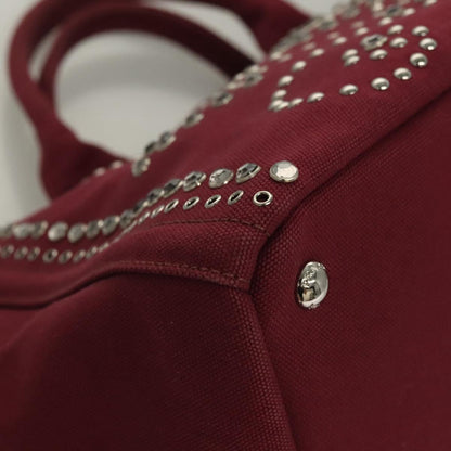 Prada Red Canvas Canapa