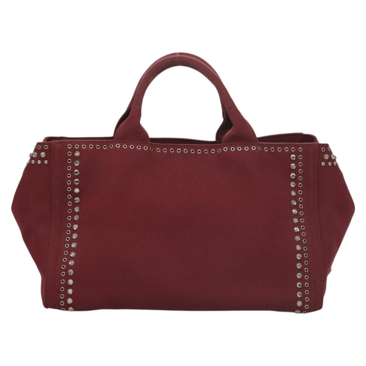 Prada Red Canvas Canapa