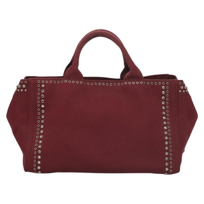 Prada Red Canvas Canapa