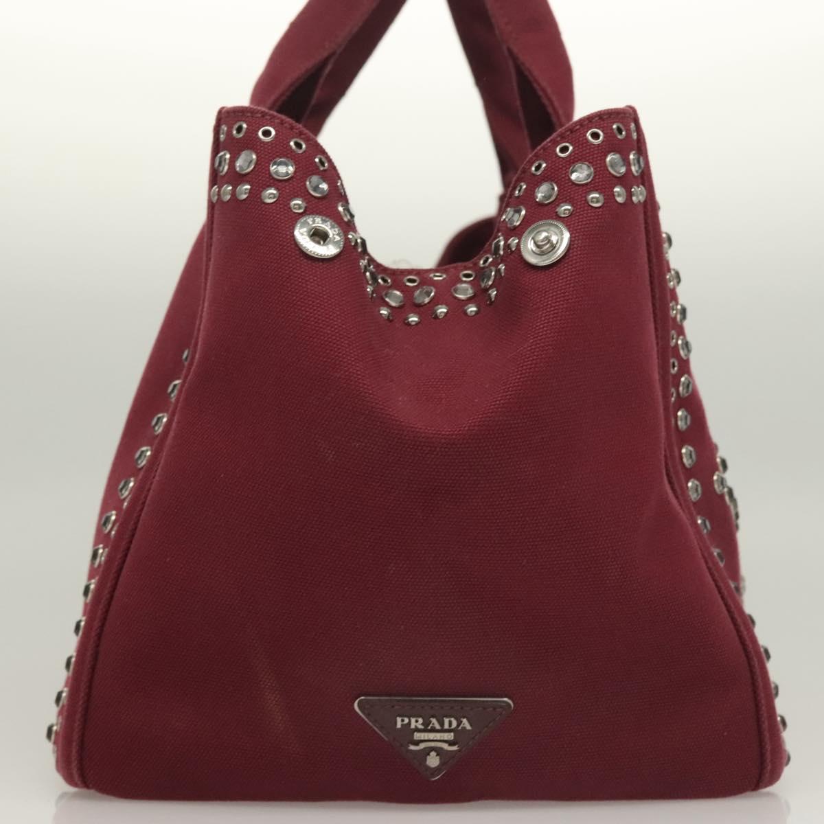 Prada Red Canvas Canapa