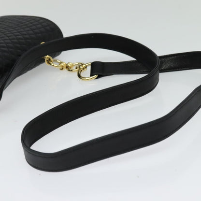 Bally Black Leather Quilted