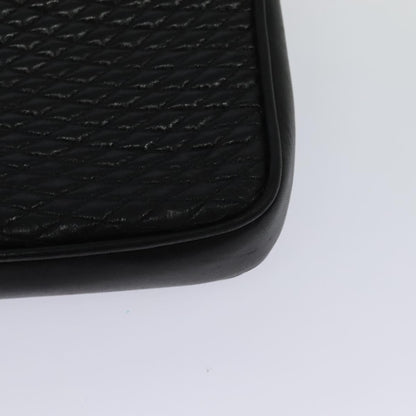 Bally Black Leather Quilted