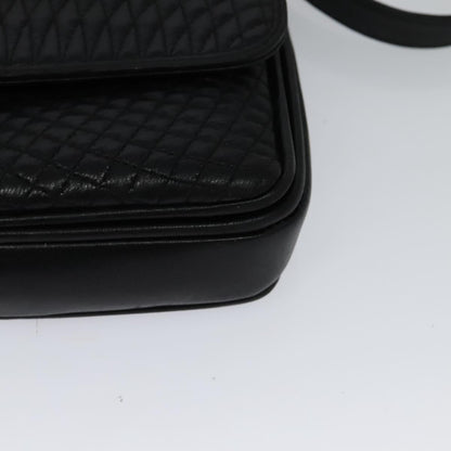 Bally Black Leather Quilted