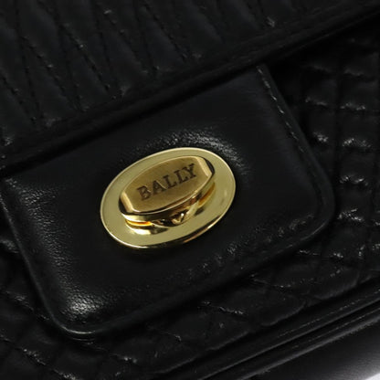 Bally Black Leather Quilted