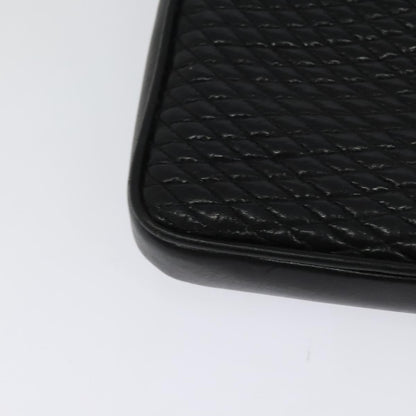 Bally Black Leather Quilted