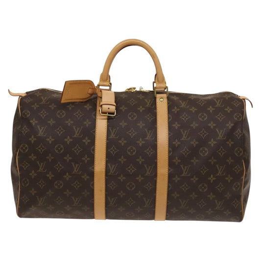 Louis Vuitton Brown Canvas Keepall 50