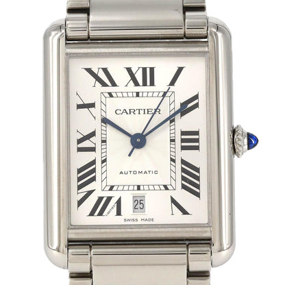 Cartier Silver Steel Tank Must