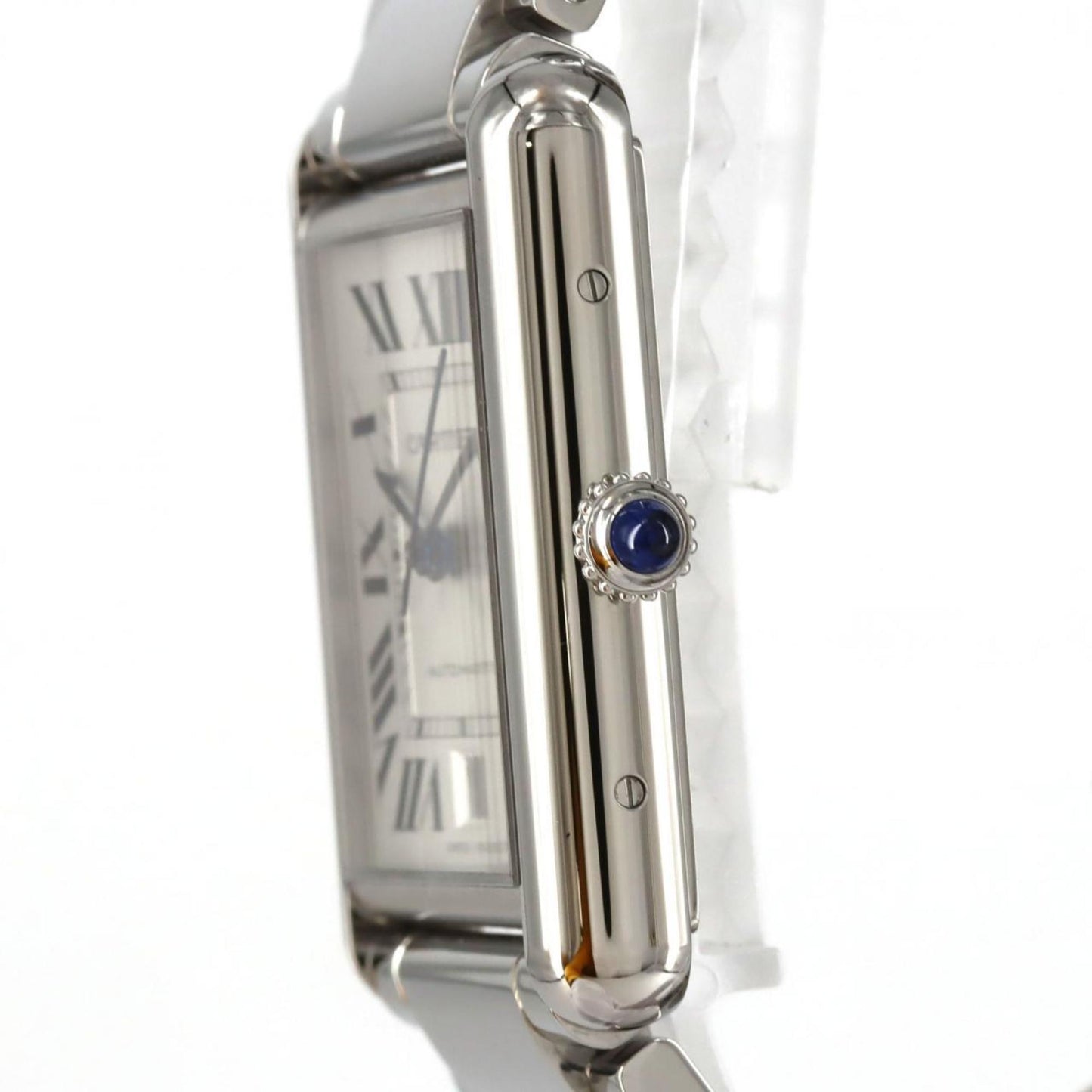 Cartier Silver Steel Tank Must