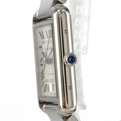 Cartier Silver Steel Tank Must