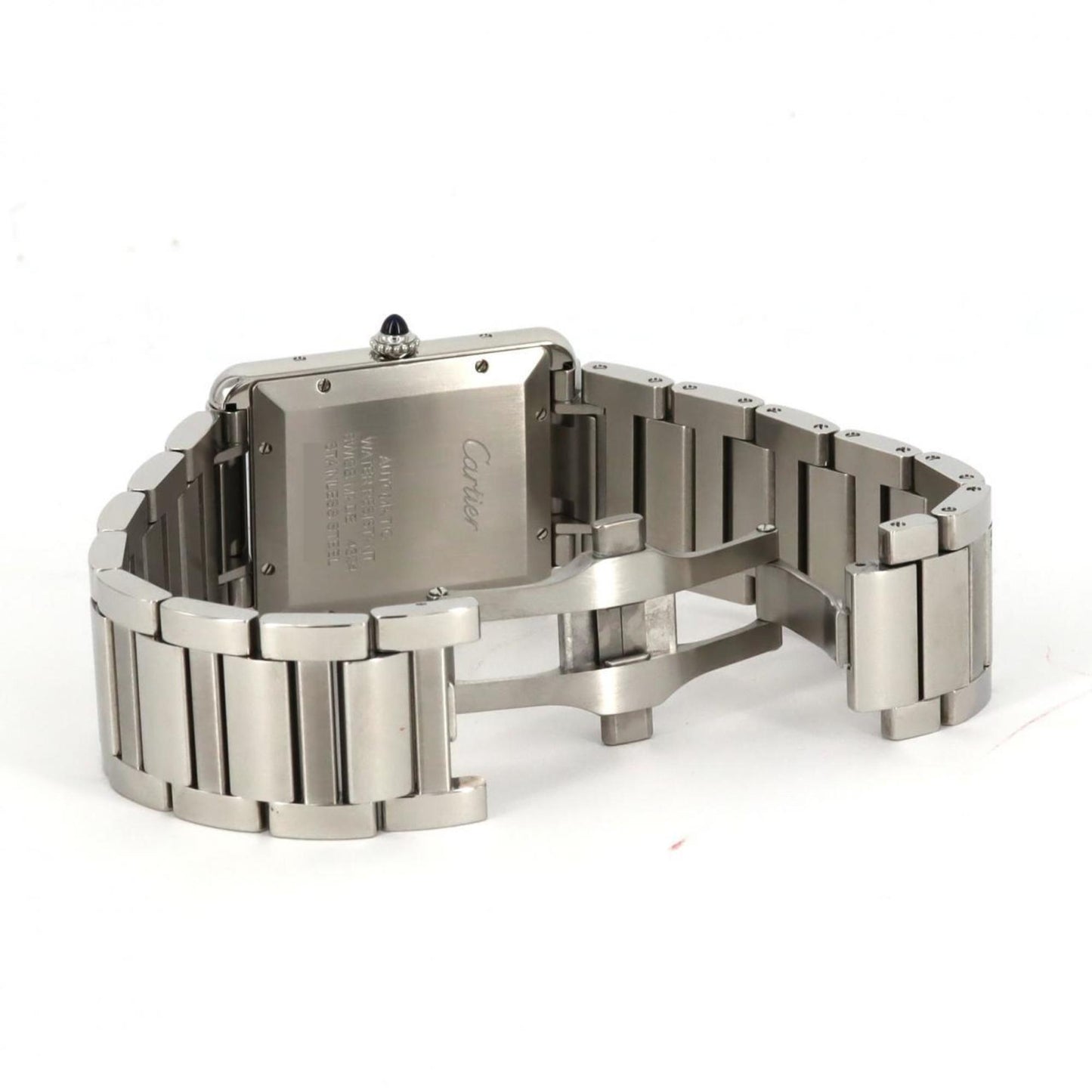 Cartier Silver Steel Tank Must