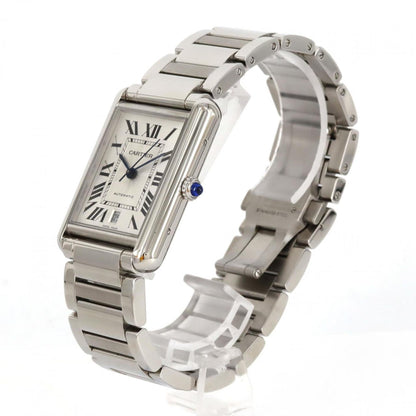 Cartier Silver Steel Tank Must