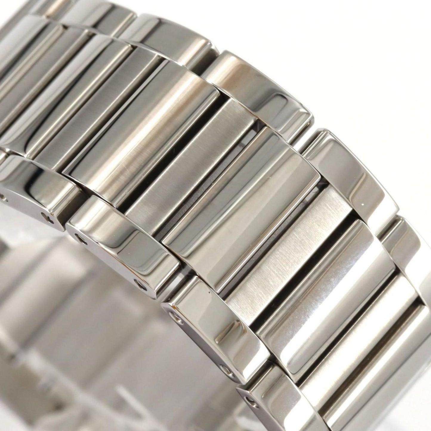 Cartier Silver Steel Tank Must