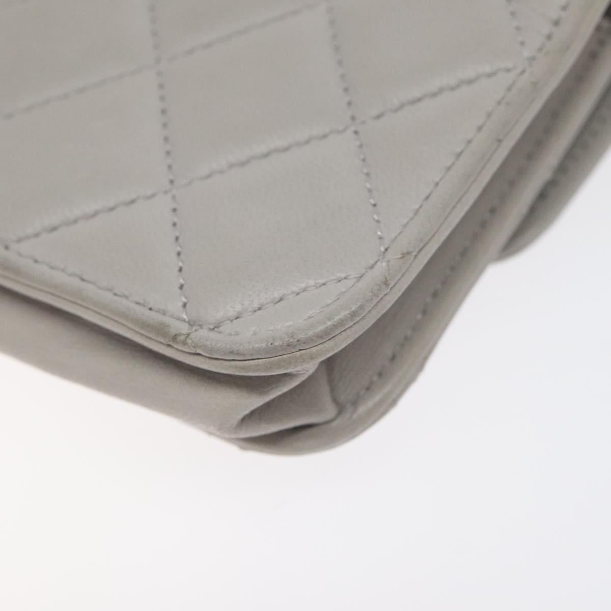 Chanel Gray Leather Coco Handle