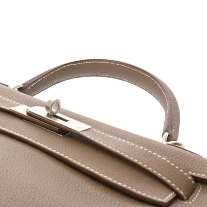 Hermès Gray Leather Kelly 28