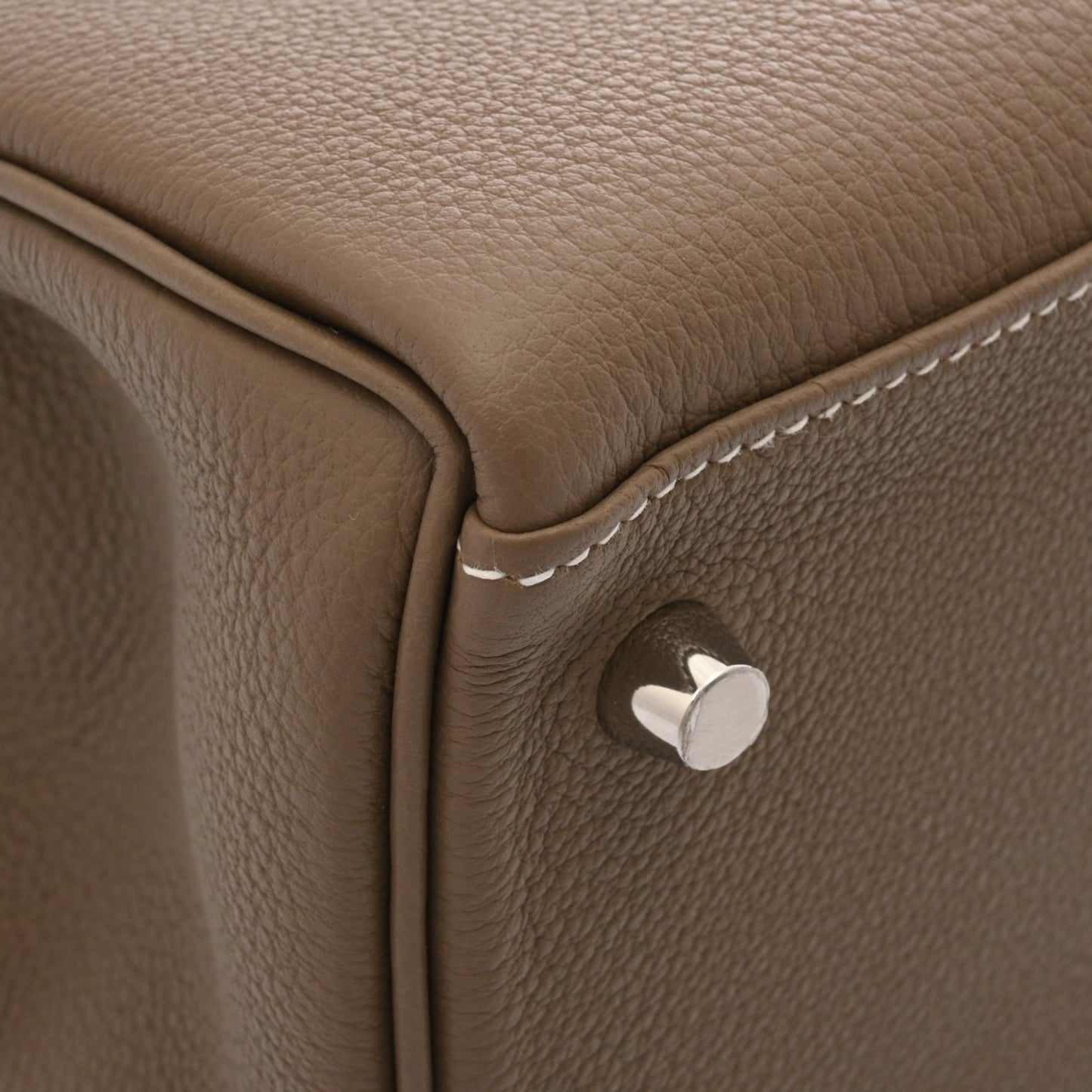 Hermès Gray Leather Kelly 28