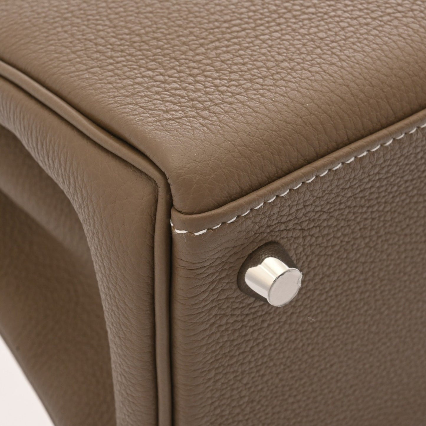 Hermès Gray Leather Kelly 28