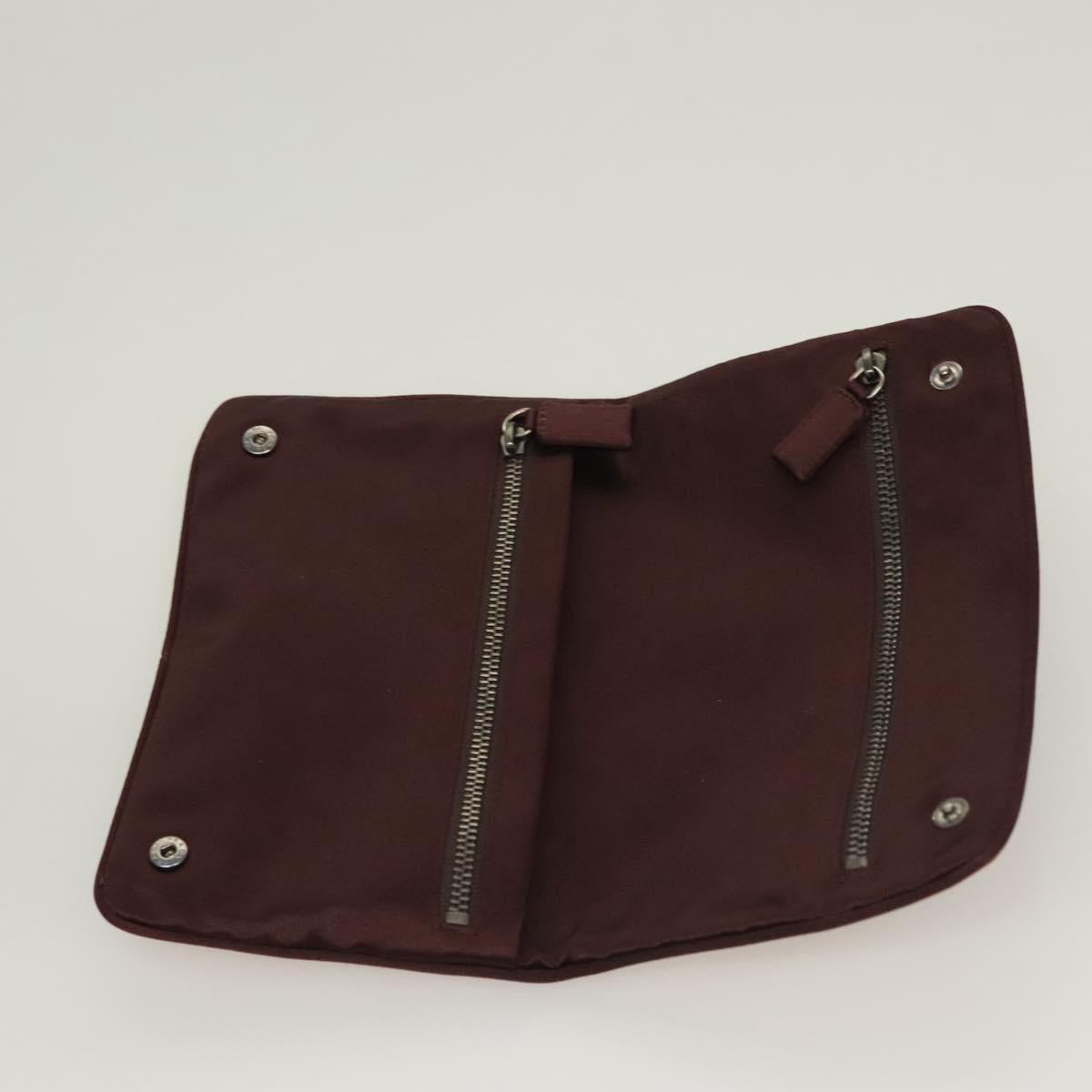 Prada Brown Nylon Clutch