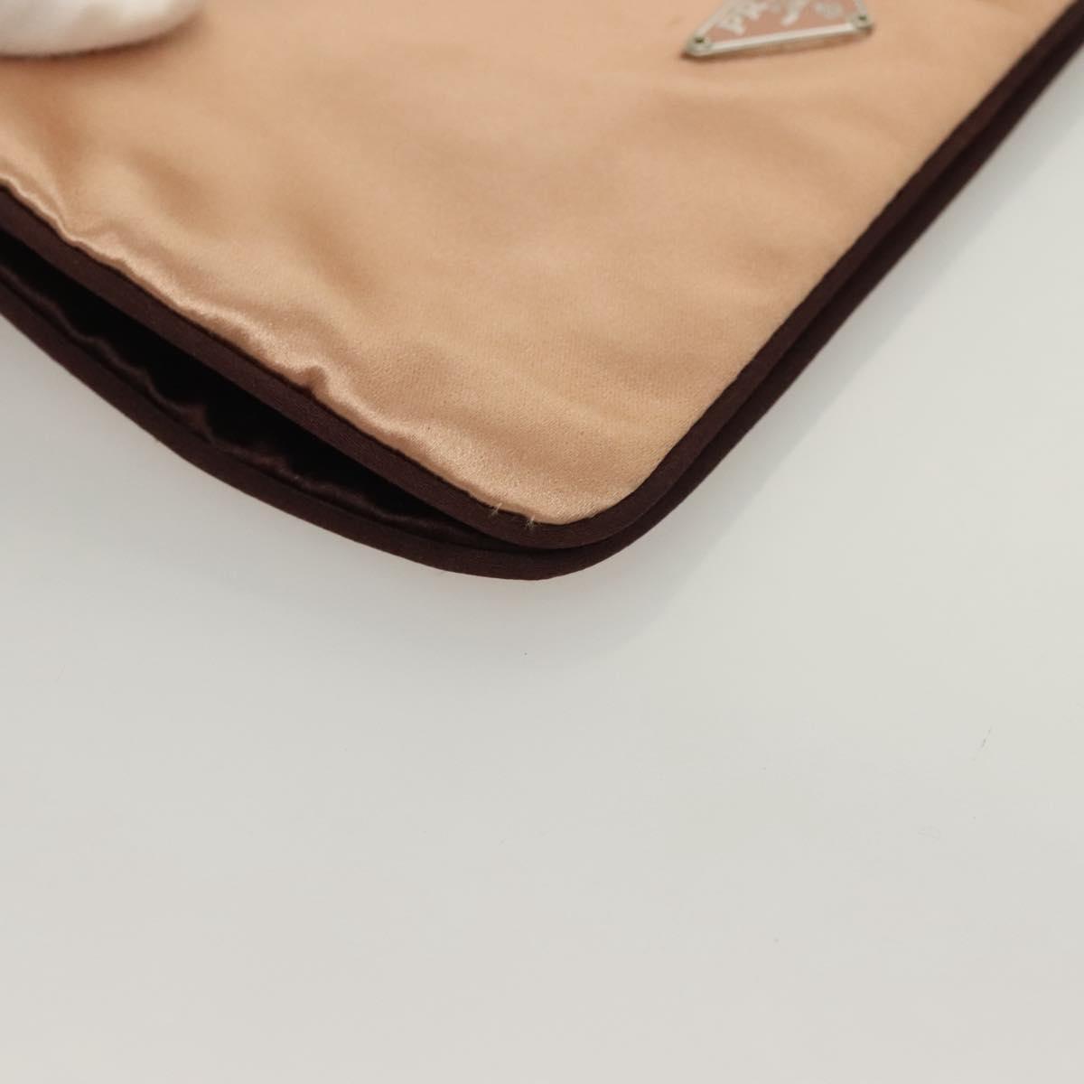 Prada Brown Nylon Clutch