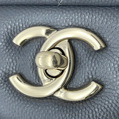 Chanel Gray Leather Timeless