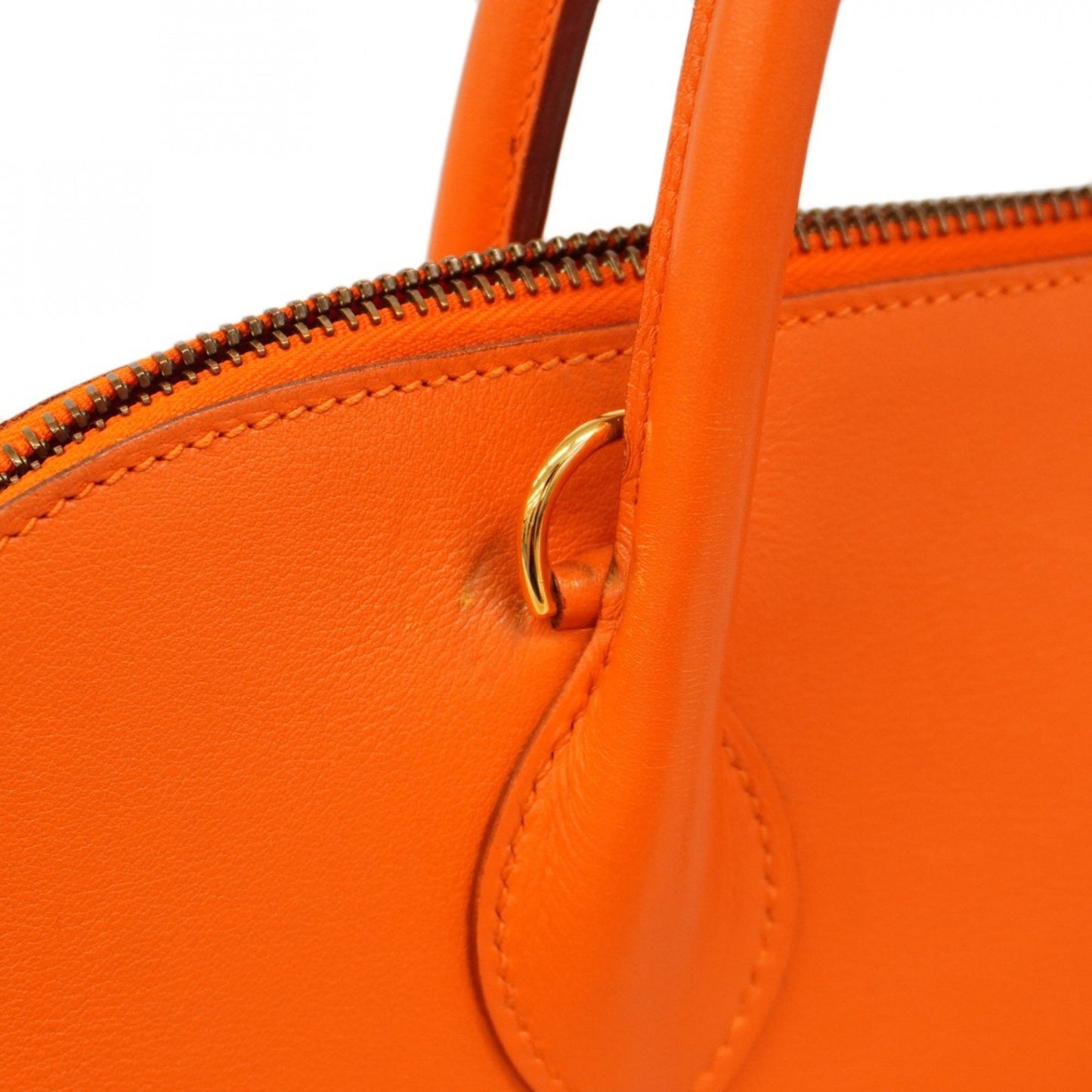 Hermès Orange Leather Bolide