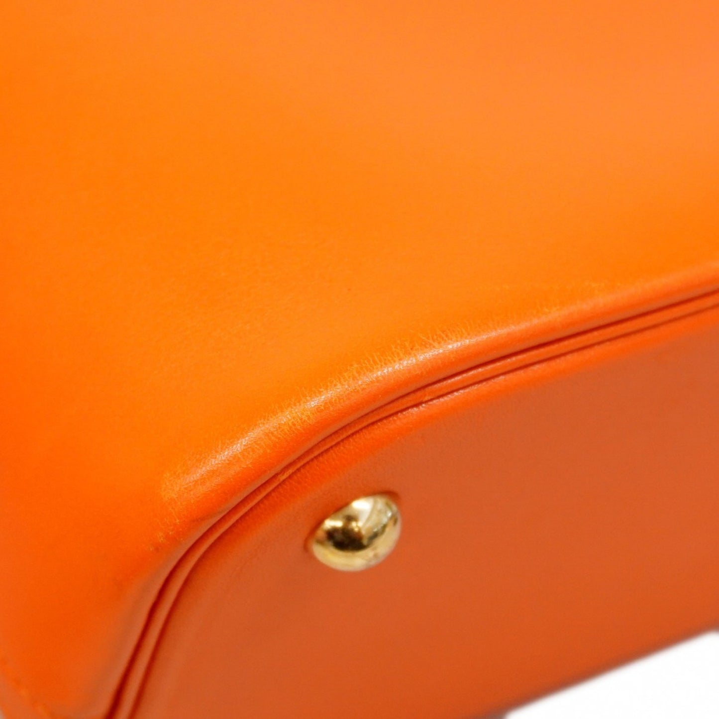Hermès Orange Leather Bolide