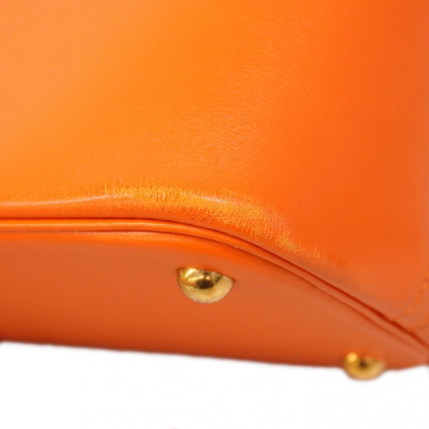 Hermès Orange Leather Bolide