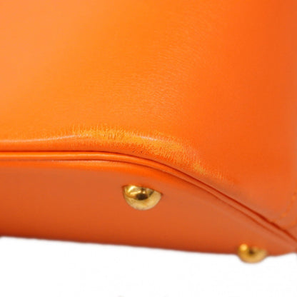 Hermès Orange Leather Bolide