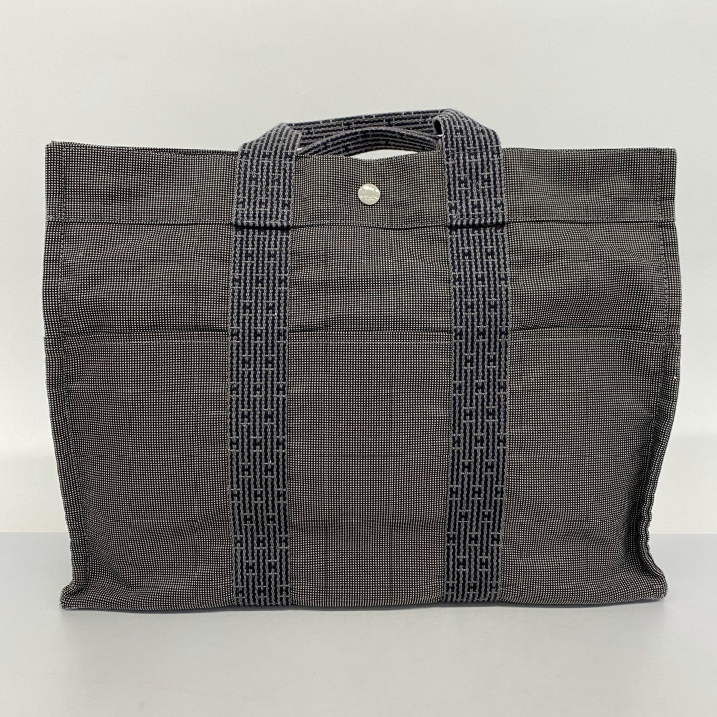 Hermès Gray Canvas Herline