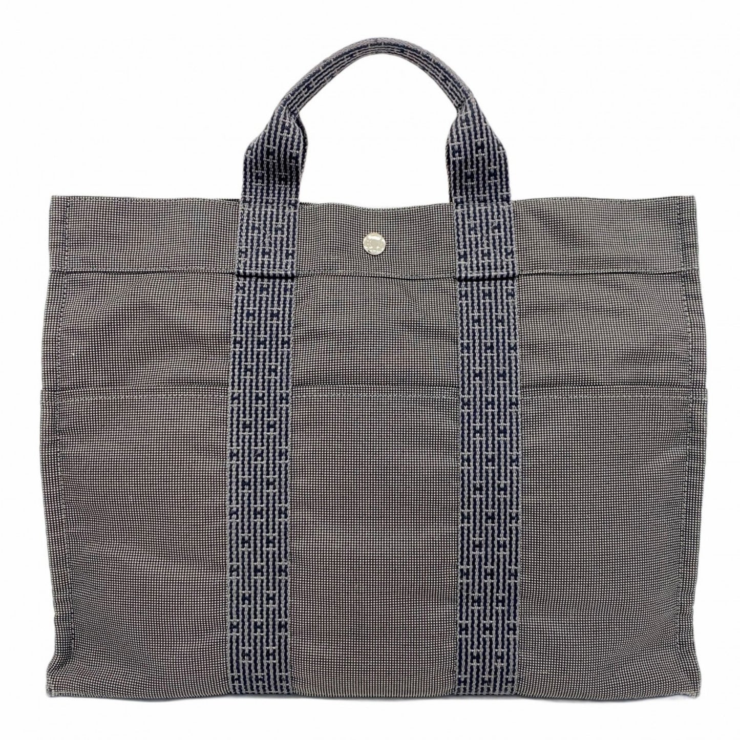 Hermès Gray Canvas Herline