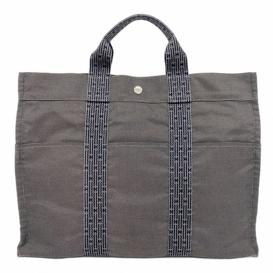 Hermès Gray Canvas Herline