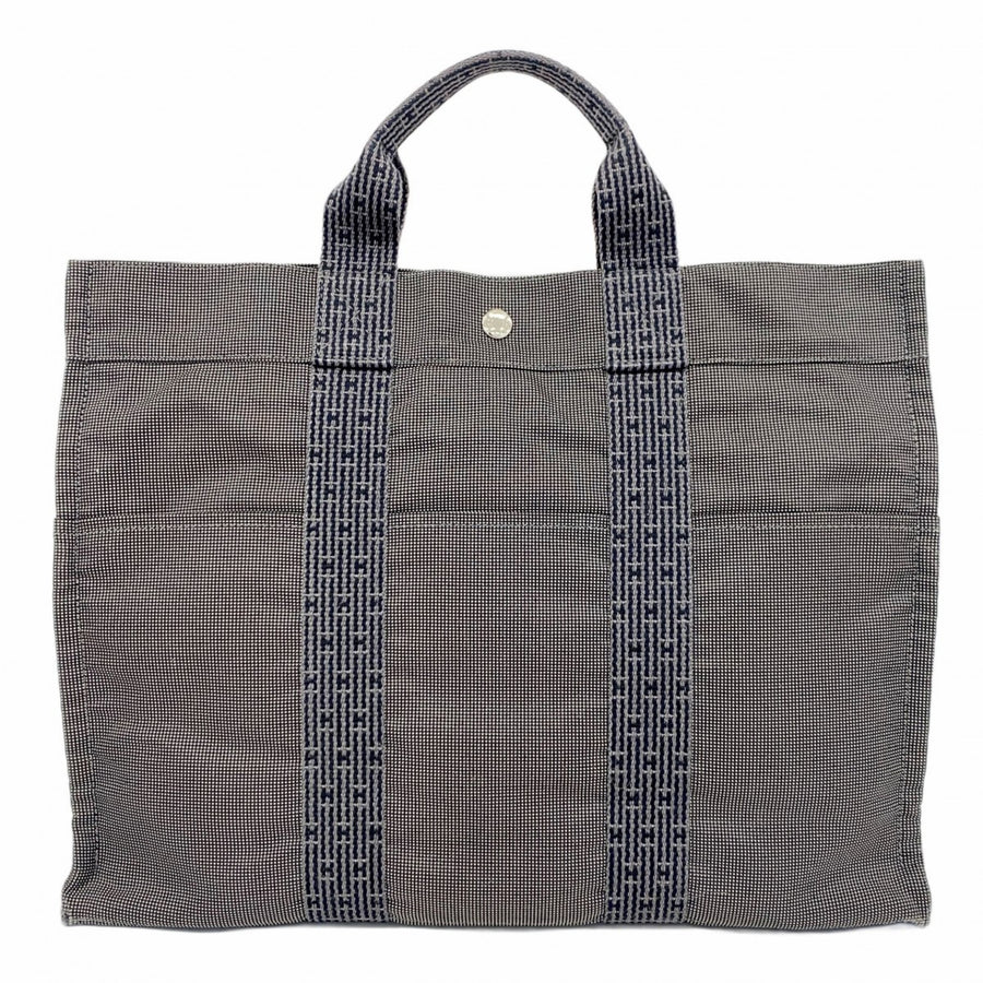 Hermès Gray Canvas Herline