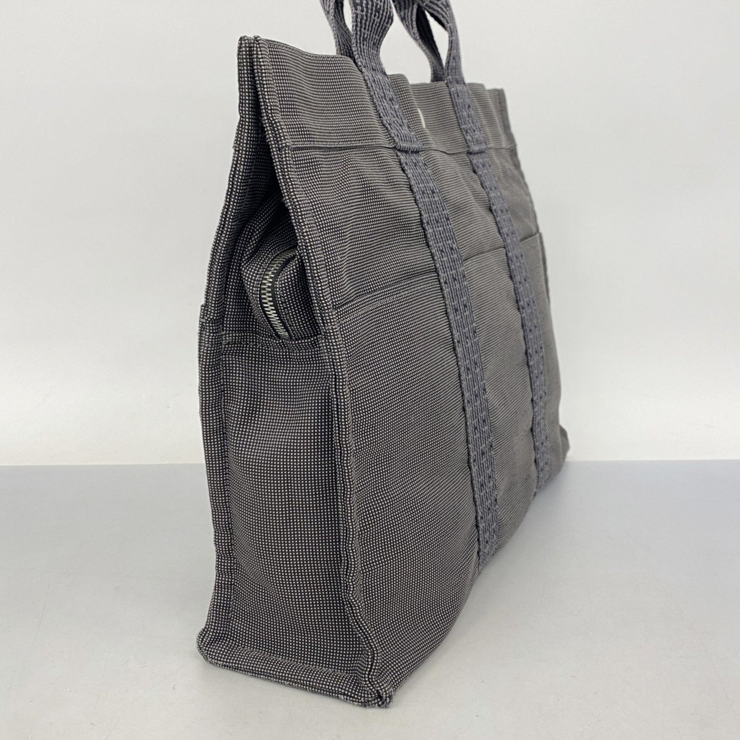Hermès Gray Canvas Herline