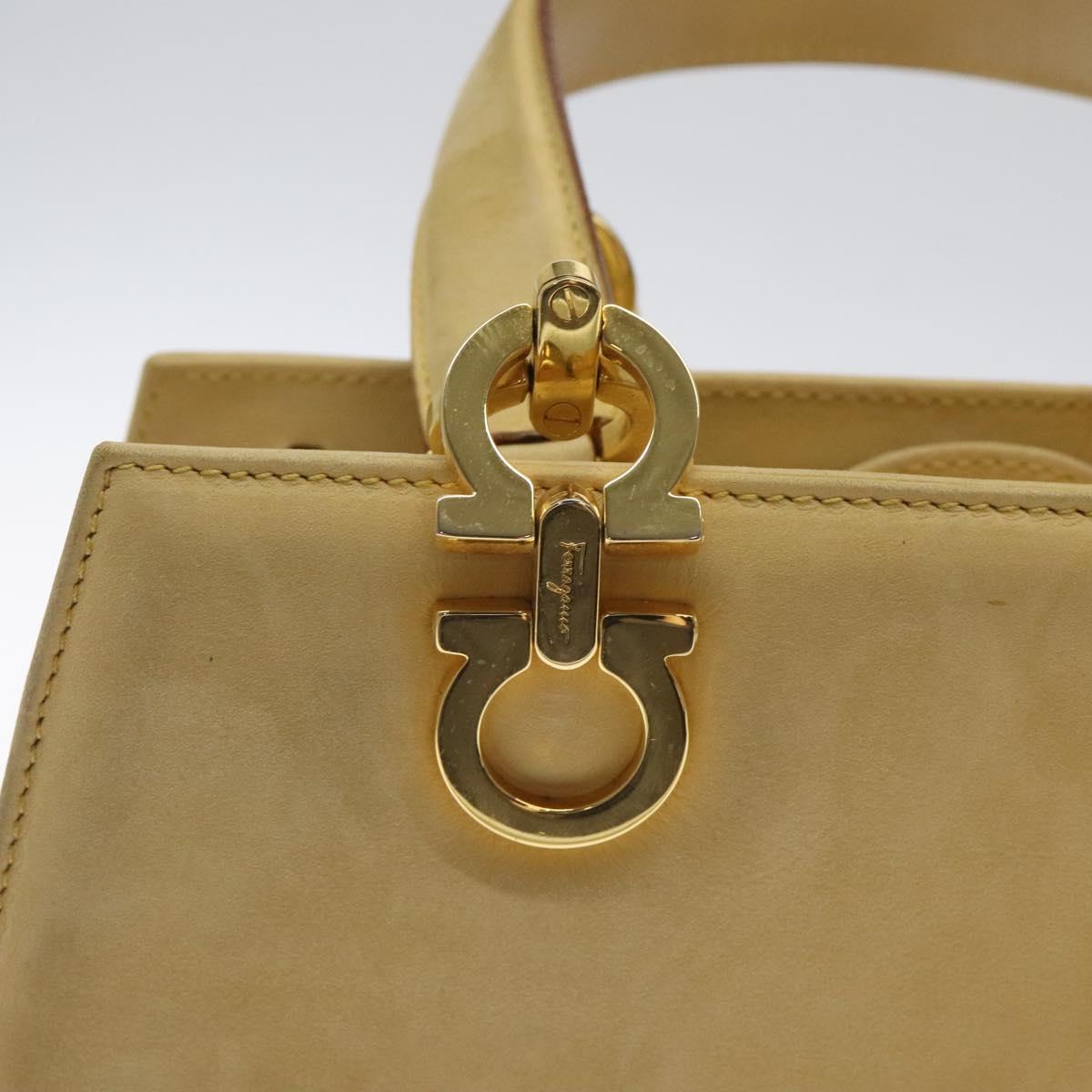 Salvatore Ferragamo Brown Suede Gancini
