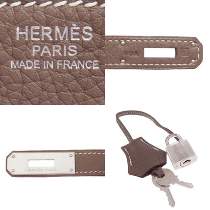 Hermès Gray Leather Birkin 30