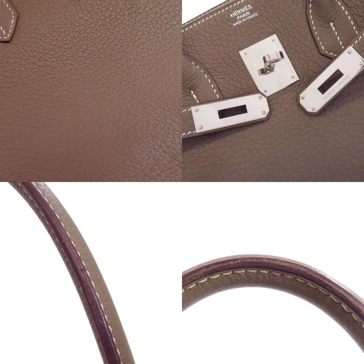 Hermès Gray Leather Birkin 30