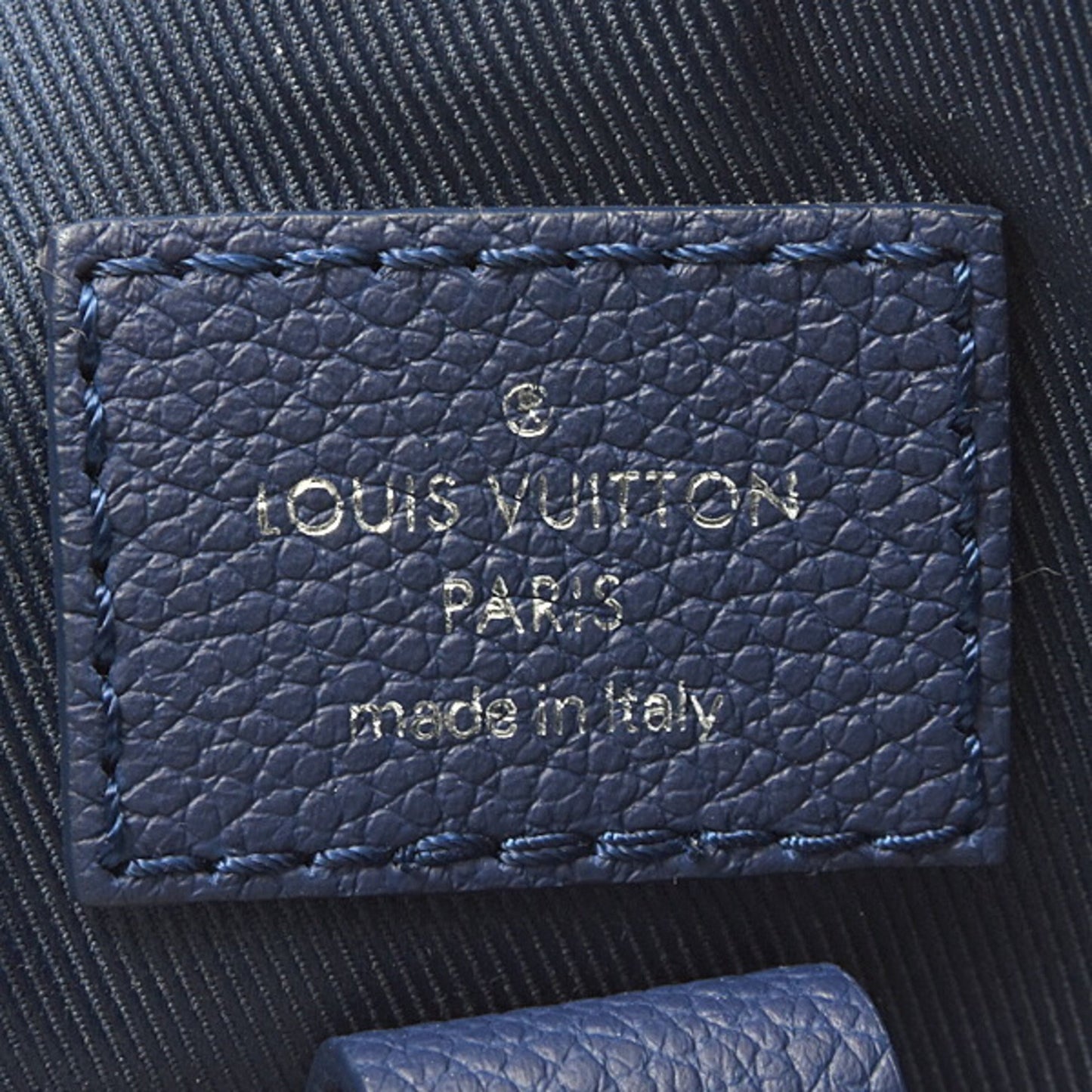 Louis Vuitton Blue Leather Randonnée